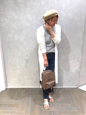 「Actually（アクチュアリー）のアイテム」を使った、KAYOさん（レディース・161cm）の夏コーディネート