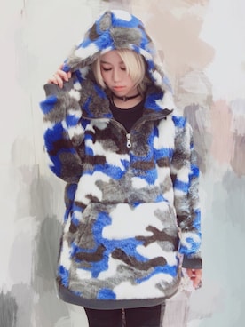 「NO ID.（ノーアイディ）のアイテム（その他アウター）」を使った、LEOさん（レディース・160cm）の冬コーディネート