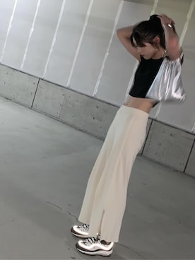 「OZOC（オゾック）のアイテム（アクセサリー）」を使った、miyuさん（レディース・165cm）の夏コーディネート