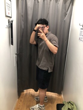 「UNIQUE（ユニーク）のアイテム」を使った、qqqqqioubaさん（メンズ・173cm）の夏コーディネート