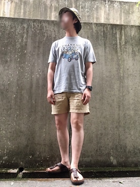 「ミッキー」｜ヒロさん（メンズ・169cm）の夏コーディネート