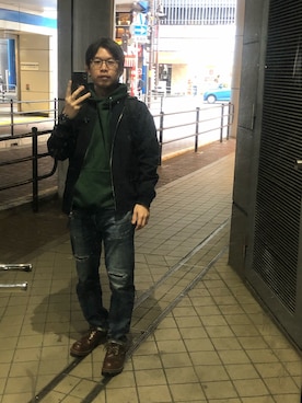 「RED WING（レッドウィング）のアイテム（その他シューズ）」を使った、brown1cricketさん（メンズ・165cm）の春コーディネート