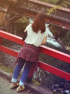 「Jayro（ジャイロ）のアイテム（トップス）」を使った、☺︎❤︎さん（レディース・158cm）の秋コーディネート