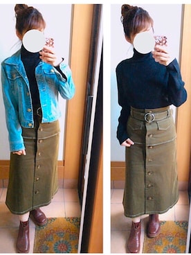 「SAYA（サヤ）のアイテム」を使った、tomoさん（レディース・157cm）の秋コーディネート