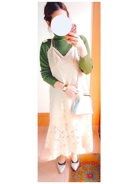 「Marc by Marc Jacobs（マークバイマークジェイコブス）のアイテム（アナログ腕時計）」を使った、tomoさん（レディース・157cm）の秋コーディネート