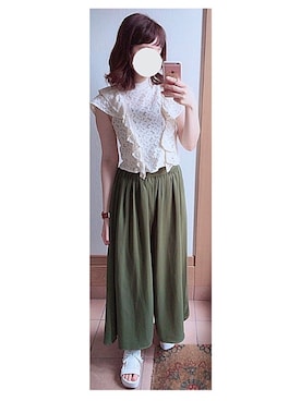 「Marc by Marc Jacobs（マークバイマークジェイコブス）のアイテム（アナログ腕時計）」を使った、tomoさん（レディース・157cm）の夏コーディネート