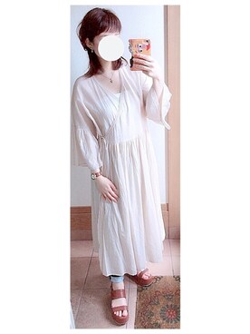 「Marc by Marc Jacobs（マークバイマークジェイコブス）のアイテム（アナログ腕時計）」を使った、tomoさん（レディース・157cm）の夏コーディネート