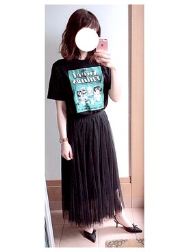 「Marc by Marc Jacobs（マークバイマークジェイコブス）のアイテム（アナログ腕時計）」を使った、tomoさん（レディース・157cm）の夏コーディネート