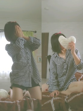 「UNIQLO（ユニクロ）のアイテム（シャツ/ブラウス、その他）」を使った、airi😋😝さん（レディース・153cm）の春コーディネート