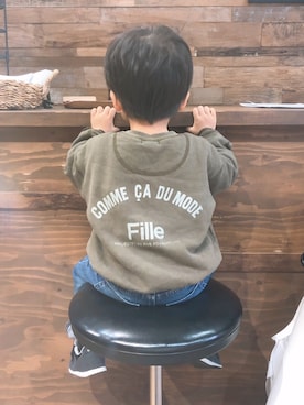「COMME CA DU MODE（コムサデモード）のアイテム（スウェット）」を使った、MISKさん（レディース・158cm）の冬コーディネート