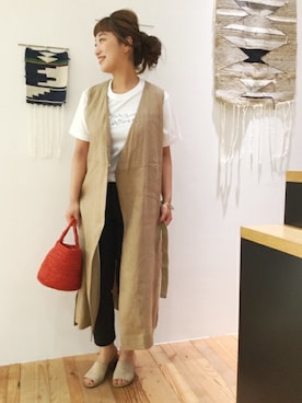 「FRAMeWORK（フレームワーク）のアイテム（サンダル）」を使った、tommyさん（レディース・161cm）の春コーディネート