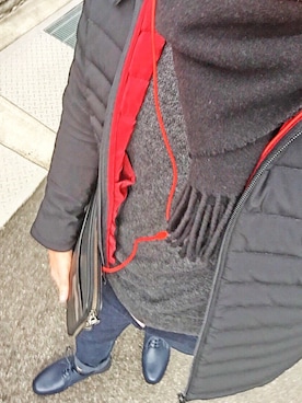 「ARMANI EXCHANGE（アルマーニエクスチェンジ）のアイテム（ダウンジャケット/コート）」を使った、Nさん（メンズ・174cm）の冬コーディネート
