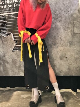 「袖コンシャス」｜FIG&VIPER_Yukaさん（レディース・167cm）の秋コーディネート