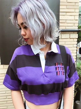 「ラガーシャツ」｜FIG&VIPER_Yukaさん（レディース・167cm）の夏コーディネート