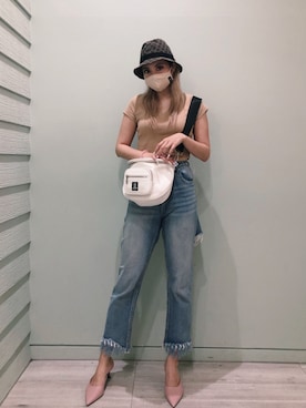「GUCCI」｜「アイテム（バッグ）」を使った、FIG&VIPER_Yukaさん（レディース・167cm）の夏コーディネート