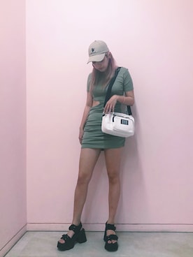 「FIG&VIPER（フィグアンドバイパー）のアイテム（ワンピース/ドレス）」を使った、FIG&VIPER_Yukaさん（レディース・167cm）の夏コーディネート