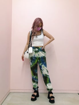 「FIG&VIPER（フィグアンドバイパー）のアイテム（キャミソール）」を使った、FIG&VIPER_Yukaさん（レディース・167cm）の夏コーディネート