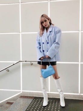 「FIG&VIPER（フィグアンドバイパー）のアイテム（ジャケット/アウター）」を使った、FIG&VIPER_Yukaさん（レディース・167cm）の秋コーディネート