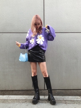 「FIG&VIPER（フィグアンドバイパー）のアイテム（スカート）」を使った、FIG&VIPER_Yukaさん（レディース・167cm）の冬コーディネート