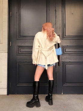 「FIG&VIPER（フィグアンドバイパー）のアイテム（ブーツ）」を使った、FIG&VIPER_Yukaさん（レディース・167cm）の冬コーディネート