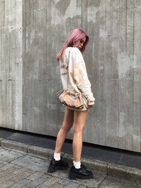 「FIG&VIPER（フィグアンドバイパー）のアイテム（ローファー）」を使った、FIG&VIPER_Yukaさん（レディース・167cm）の冬コーディネート