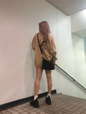 「PRADA（プラダ）のアイテム」を使った、FIG&VIPER_Yukaさん（レディース・167cm）の春コーディネート