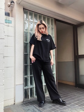 「FIG&VIPER（フィグアンドバイパー）のアイテム（ローファー）」を使った、FIG&VIPER_Yukaさん（レディース・167cm）の春コーディネート