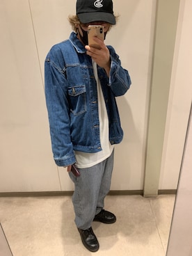 「Abercrombie&Fitch（アバークロンビーアンドフィッチ）のアイテム（Tシャツ/カットソー）」を使った、t.m.hさん（メンズ・170cm）の夏コーディネート