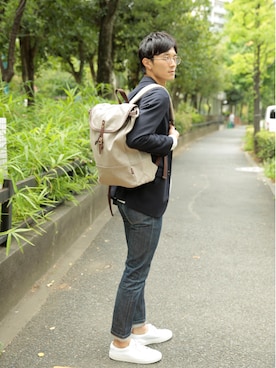 「リュックサック」｜UNBILLION_MENSさん（メンズ・176cm）の夏コーディネート