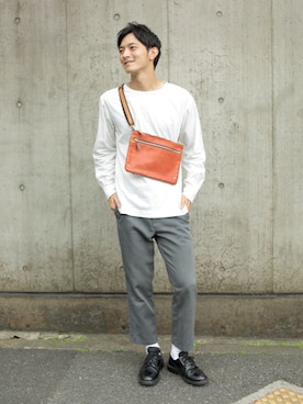 「オティアス」｜「アイテム（ショルダーバッグ）」を使った、UNBILLION_MENSさん（メンズ・176cm）の夏コーディネート