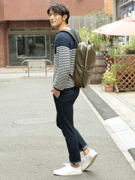 「3wayバッグ」｜UNBILLION_MENSさん（メンズ・176cm）の冬コーディネート
