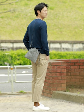 「オティアス」｜「アイテム（ショルダーバッグ）」を使った、UNBILLION_MENSさん（メンズ・176cm）の夏コーディネート