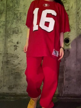 「NFL（ナショナルフットボールリーグ　）のアイテム（パンツ）」を使った、FAT RAT             さん（レディース・156cm）の夏コーディネート