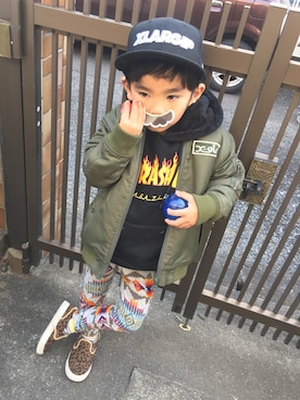 ♡M♡さん（キッズ・100cm）の冬コーディネート