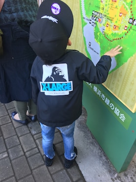 「ZARA KIDS」｜「アイテム（ナイロンジャケット）」を使った、♡M♡さん（キッズ・110cm）の秋コーディネート