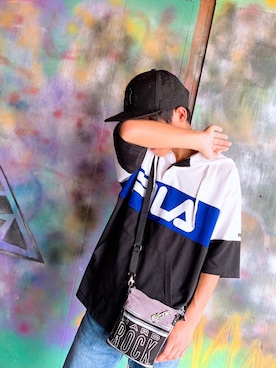 「FILA（フィラ）のアイテム（パーカー）」を使った、ゆうきさん（メンズ・168cm）の秋コーディネート