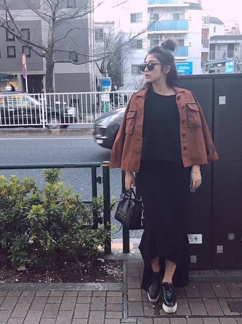 今井華 Floveのミリタリージャケットを使ったコーディネート Wear