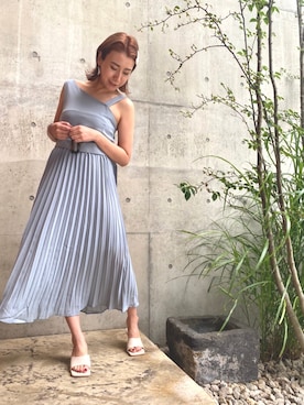 「ペールトーン」｜「アイテム（ワンピース/ドレス）」を使った、enawA★YOUMI★さん（レディース・160cm）の夏コーディネート