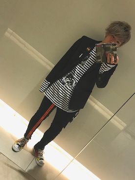「美容師」｜「SPINNS（スピンズ）のアイテム」を使った、Кодзиさん（メンズ・170cm）の春コーディネート