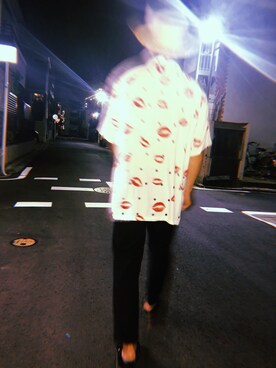 「アロハシャツ」｜Кодзиさん（メンズ・170cm）の秋コーディネート