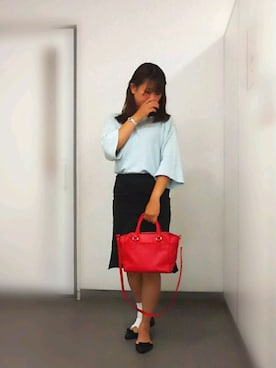 「コンサバ」｜「アイテム（レインシューズ）」を使った、けゆもんさん（レディース・156cm）の夏コーディネート