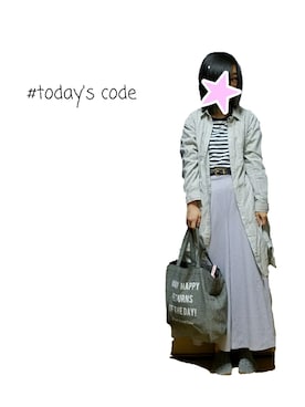 「chocol raffine robe（ショコラフィネローブ）のアイテム（シャツワンピース）」を使った、syuka.さん（レディース・152cm）の春コーディネート