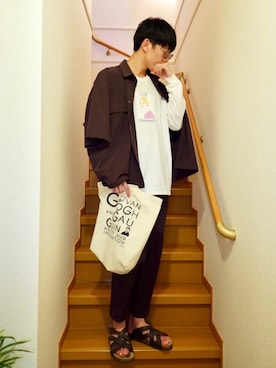 「URBAN RESEARCH（アーバンリサーチ）のアイテム（サングラス）」を使った、あーる。さん（メンズ・181cm）の夏コーディネート