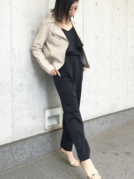 「Settimissimo（セッティミッシモ）のアイテム（ジャケット/アウター）」を使った、Yumiさん（レディース・156cm）の冬コーディネート