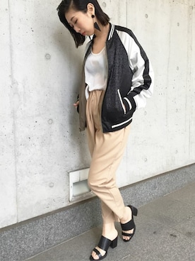 「Settimissimo（セッティミッシモ）のアイテム（ジャケット/アウター）」を使った、Yumiさん（レディース・156cm）の冬コーディネート