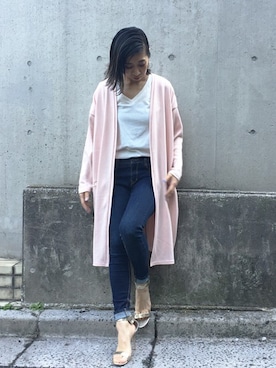 「Settimissimo（セッティミッシモ）のアイテム（トップス）」を使った、Yumiさん（レディース・156cm）の春コーディネート