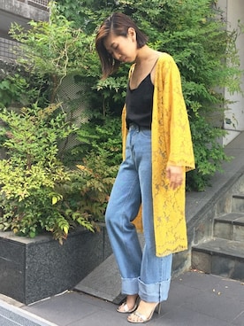 「Settimissimo（セッティミッシモ）のアイテム（トップス）」を使った、Yumiさん（レディース・156cm）の春コーディネート