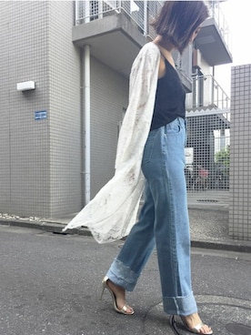 「Settimissimo（セッティミッシモ）のアイテム（トップス）」を使った、Yumiさん（レディース・156cm）の春コーディネート