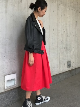 「Settimissimo（セッティミッシモ）のアイテム」を使った、Yumiさん（レディース・156cm）の春コーディネート