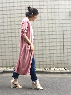 「Settimissimo（セッティミッシモ）のアイテム（トップス）」を使った、Yumiさん（レディース・156cm）の春コーディネート